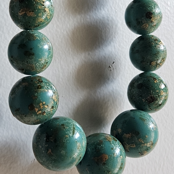 Target Teal Beaded Necklace - Picture 4 of 6